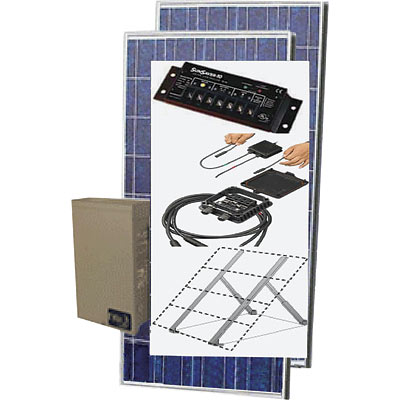 Backup Power Source 2-Panel Add-On Package for Item# 462004 (3600WC Solar 2PV Solar Standby Power Sy